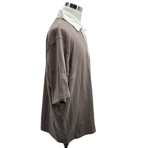 Weekday Pascal Oversized Polo Shirt Size Large - Picture 4 of 7